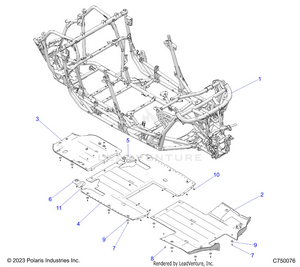 Chassis, Main Frame And Skid Plates - Z25r4d2kak/bk/aj/bj/am/bm (c750076) Schematic