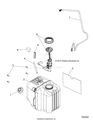 Body, Fuel Tank Asm. - R17rca57a1/b1/a4/b4 (702302) Schematic