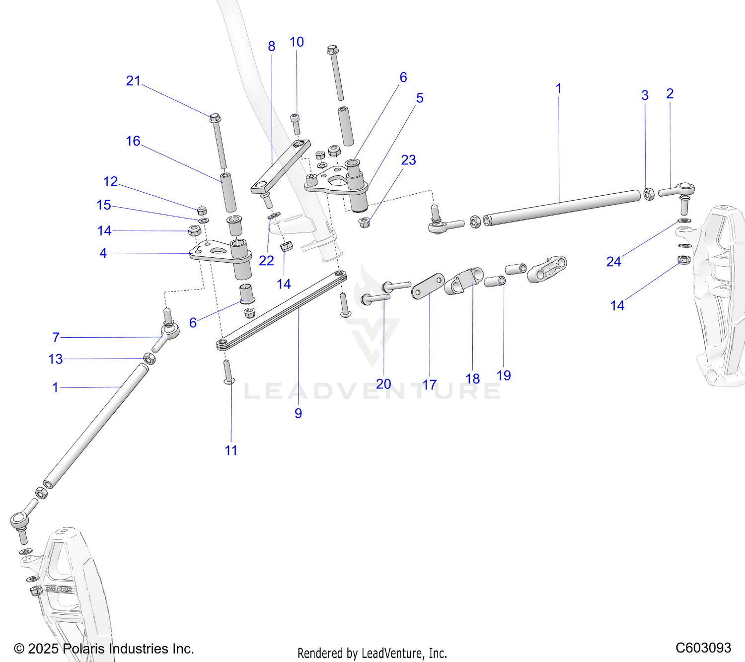STEERING, LOWER, ESCAPE - S26TLR9BS/BEL (C603093)