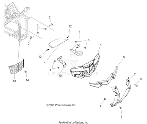 Body, Front Bumper And Mounting - A09lh46aq/ax/az (49atvbumper08sp400) Schematic