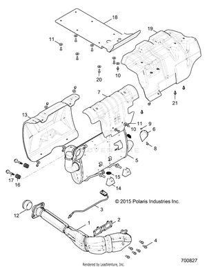 Engine, Exhaust System - R16rge99a7/ae/av (700827) Schematic