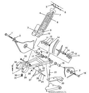 Swing Arm/shock Mounting Scrambler W967840 (4935823582b014) Schematic