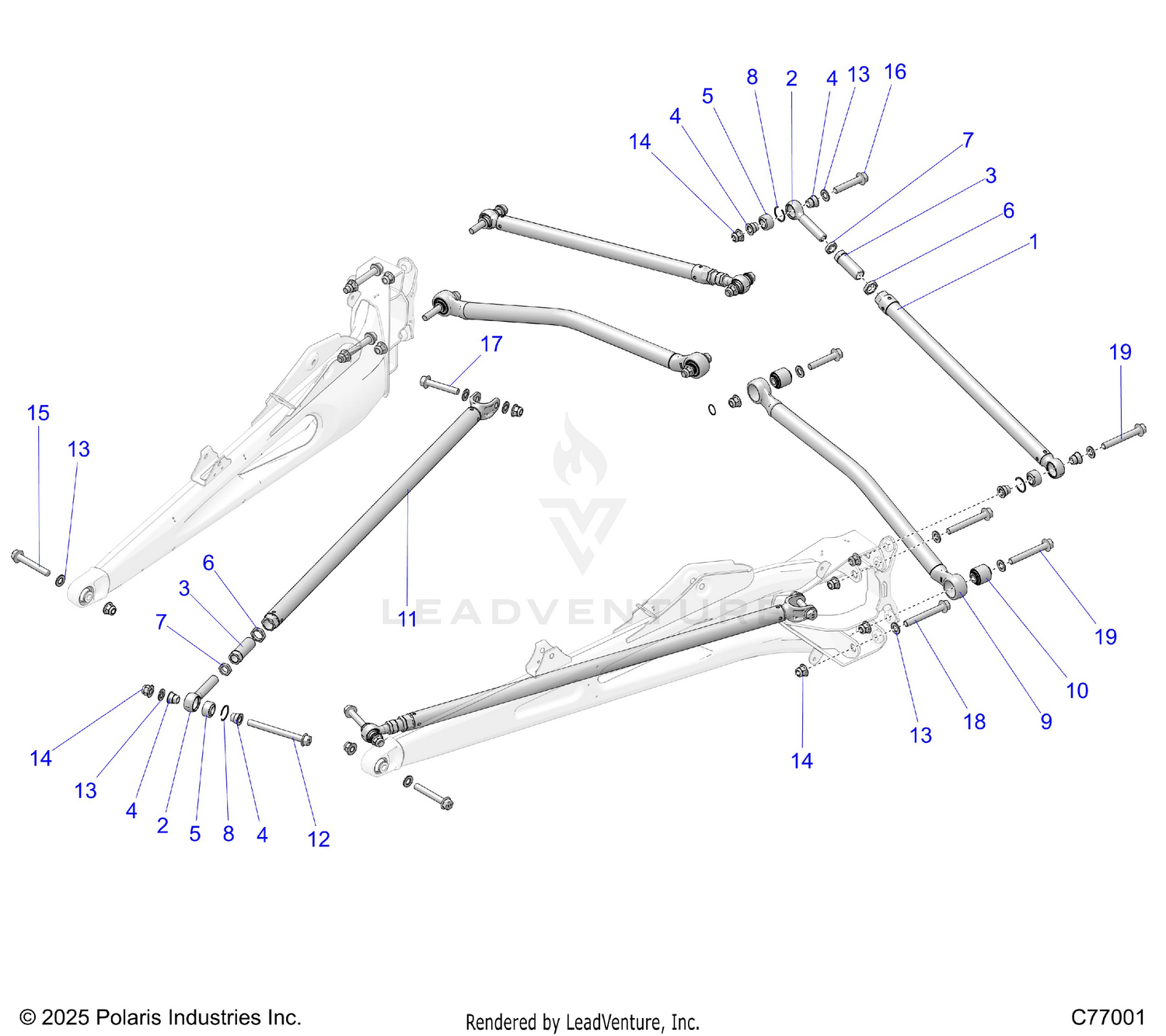 SUSPENSION, REAR TRAILING ARM MOUNTING - Z26RRE2KAL (C77001)