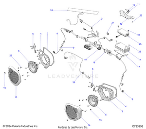Electrical, Dash Instruments, Ride Command - R25rry99as/bs/al/bl/ap/bp/a9/b9/af/bf/ak/bk (c733253) Schematic