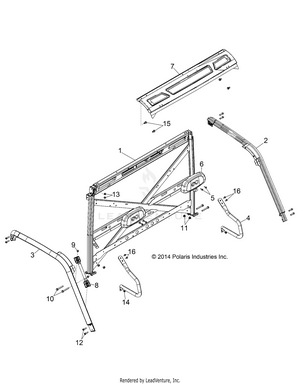 Chassis, Cab Frame - R141d9jda/2d9jda (49brutuscab13) Schematic
