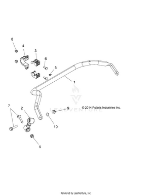 Suspension, Rear Stabilizer Bar - Z19vce99am (49rgrstabilizerrr15rzr900) Schematic