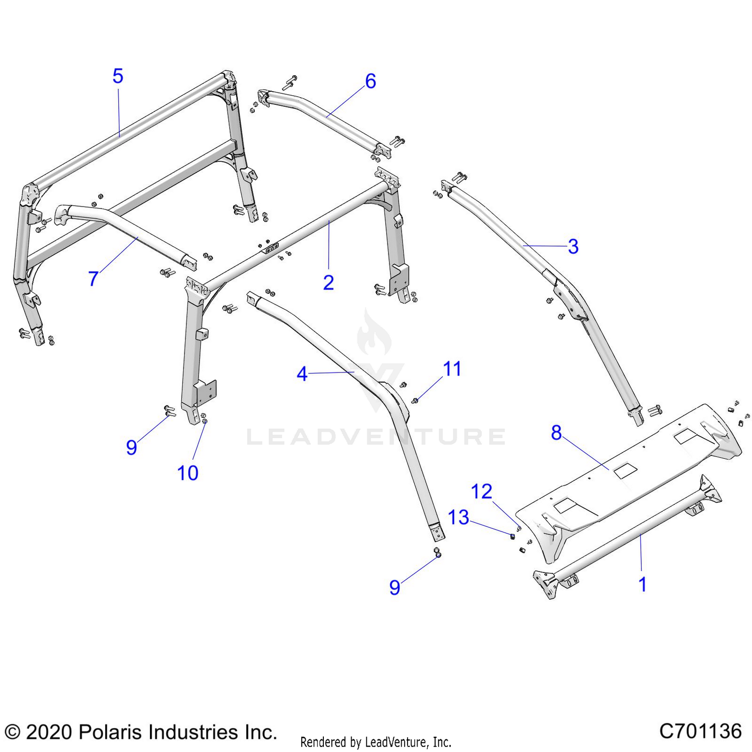 CHASSIS, CAB FRAME - G22GMD99AC/AJ/BC/BJ (C701136)