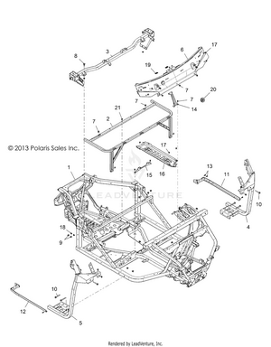 Chassis, Main Frame - All Options (49rgrchassis14900xp) Schematic