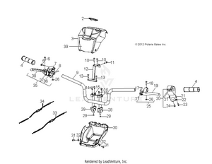 Steering, Handlebar - A13fa09aa (49atvhandlebar13sp90) Schematic