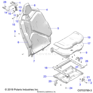 Body, Seat Asm., Rear, Premium/deluxe - Z21r4e92ag/as/bg/bs (c0703789-3) Schematic