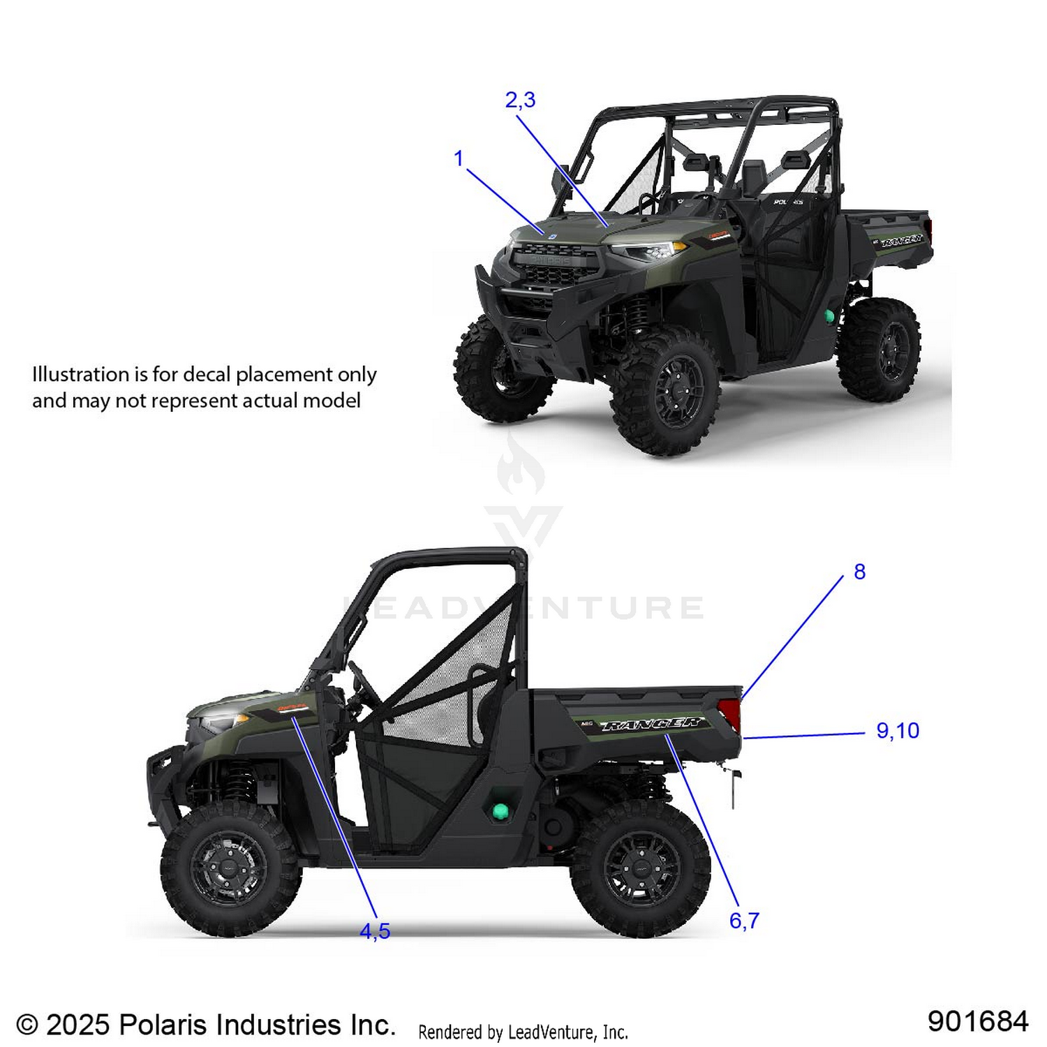 BODY, DECALS GRAPHICS - R26RRED4DB (901684)