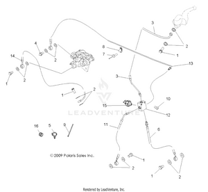 Brakes, Lines And Assembly - A10ea32aa (49atvbrakeline10boss) Schematic