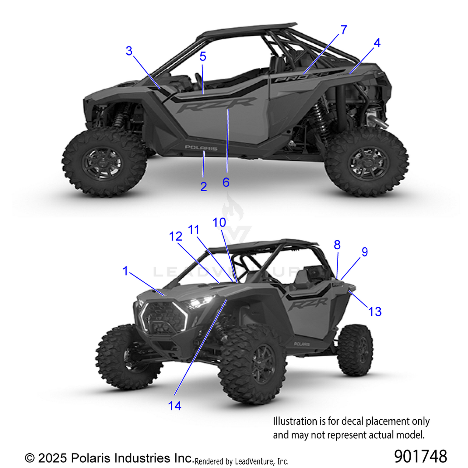 BODY, DECALS - Z26XPD92AH/BH (901748)