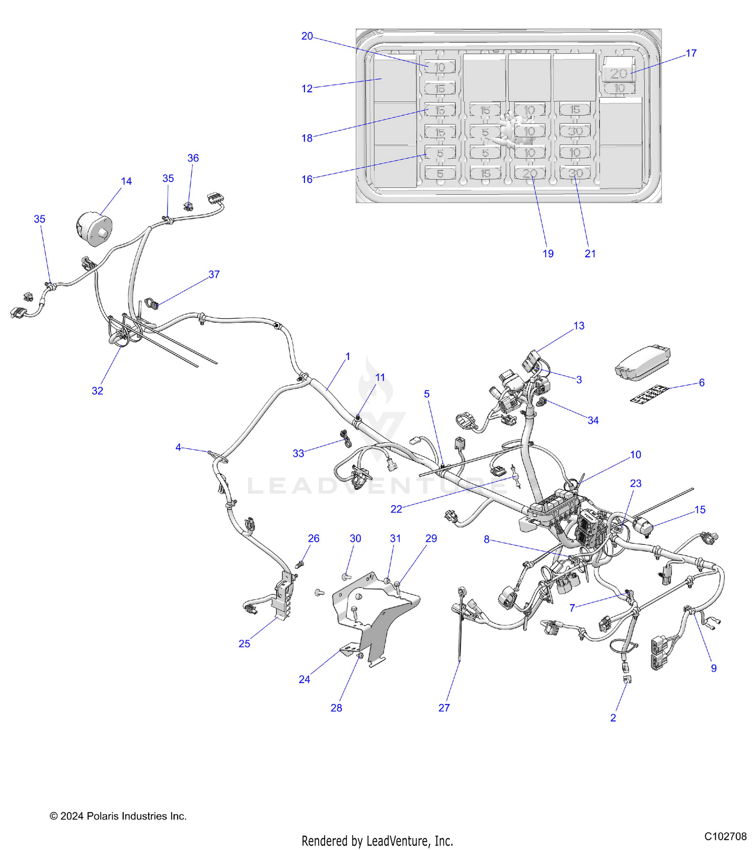 ELECTRICAL, MAIN WIRE HARNESS - A26SED57C1 (C102708)