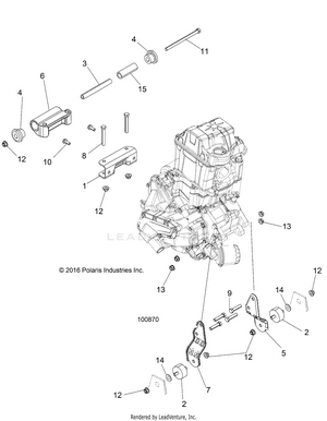 Engine, Mounting & Long Block - A19sea50b1/b7/see50b7/b3/seg50b4 [100870] Schematic
