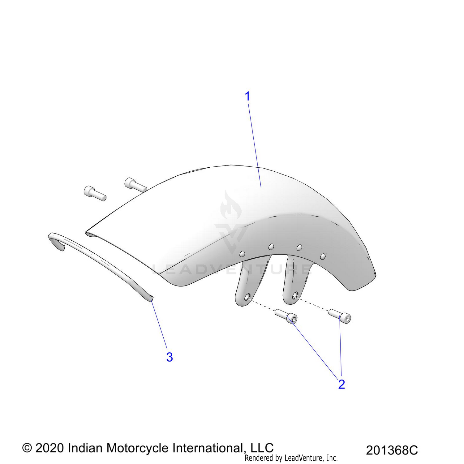 BODY, FENDER, FRONT - N22DMABH/DMDBH ALL OPTIONS (201368C)