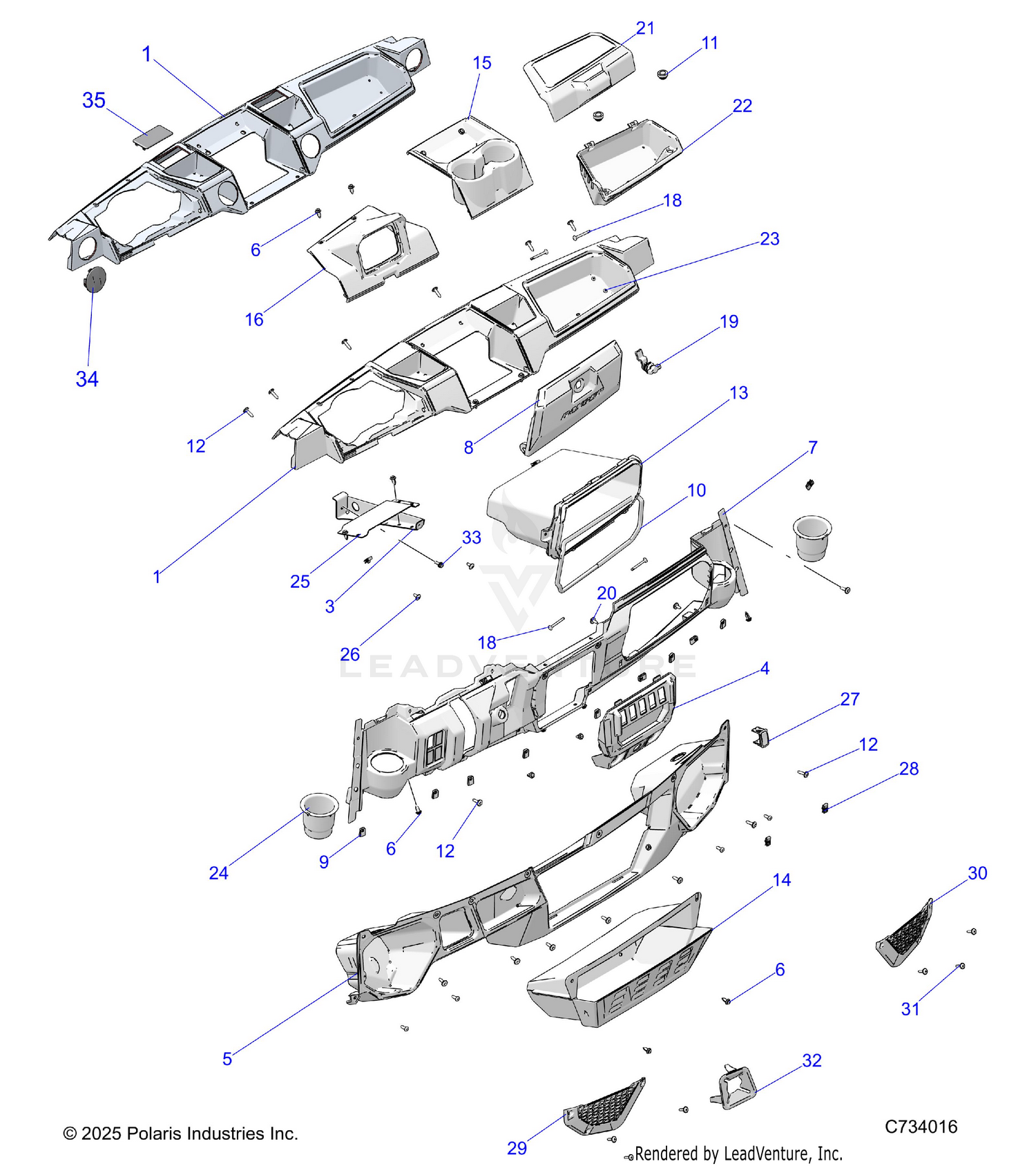 BODY, DASH - R26RRED4DB (734016)