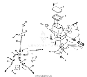 Controls - Master Cylinder/brake Line - A99cc28ca (4949484948b010) Schematic