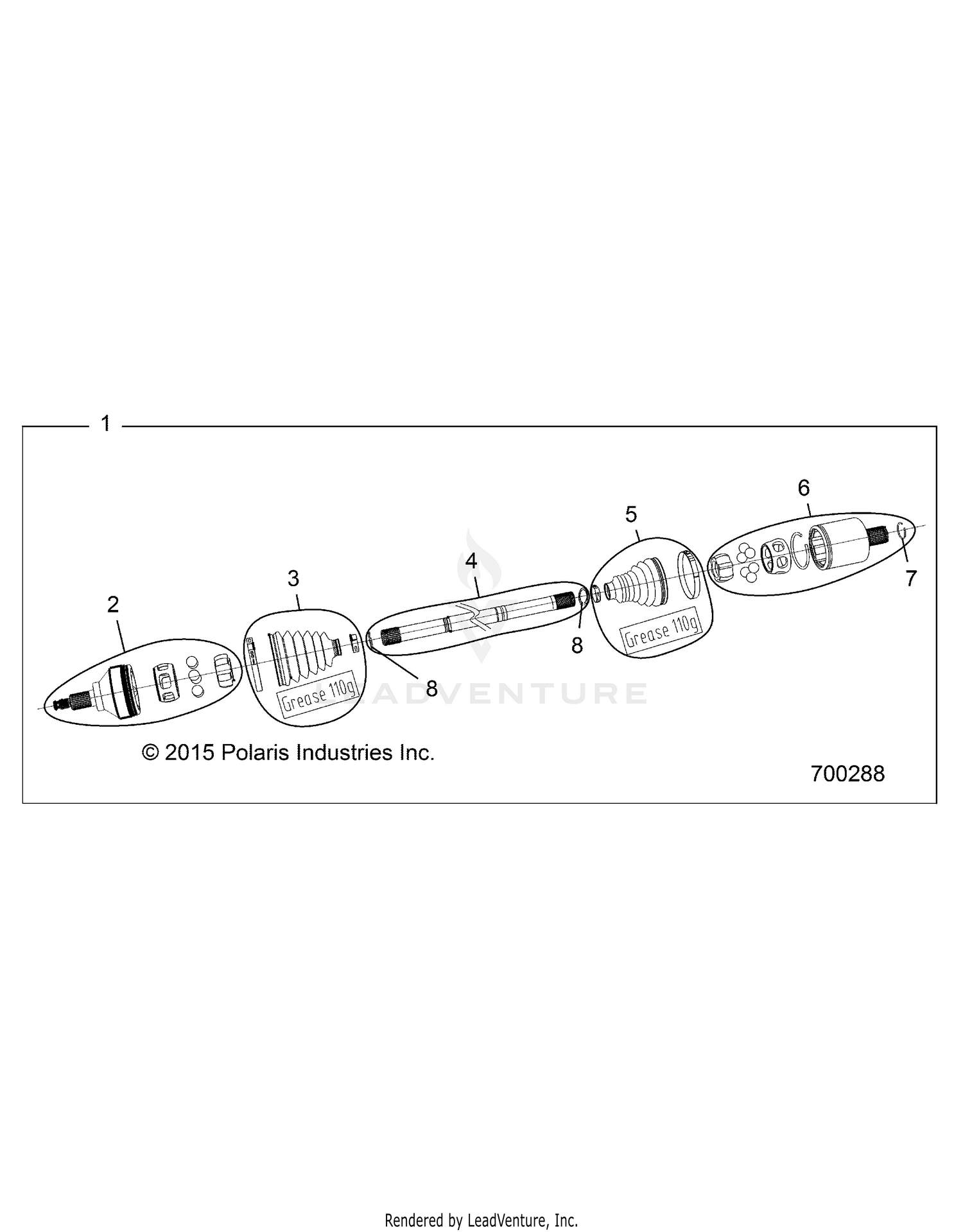 DRIVE TRAIN, HALF SHAFT, REAR - Z26NEE99C4 (700288)