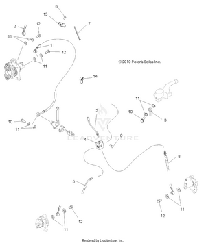 Brakes, Brake Lines - A11mh46ax/az (49atvbrakeline11sp500) Schematic