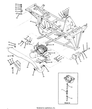 Engine And Muffler Mounting (4916341634005a) Schematic