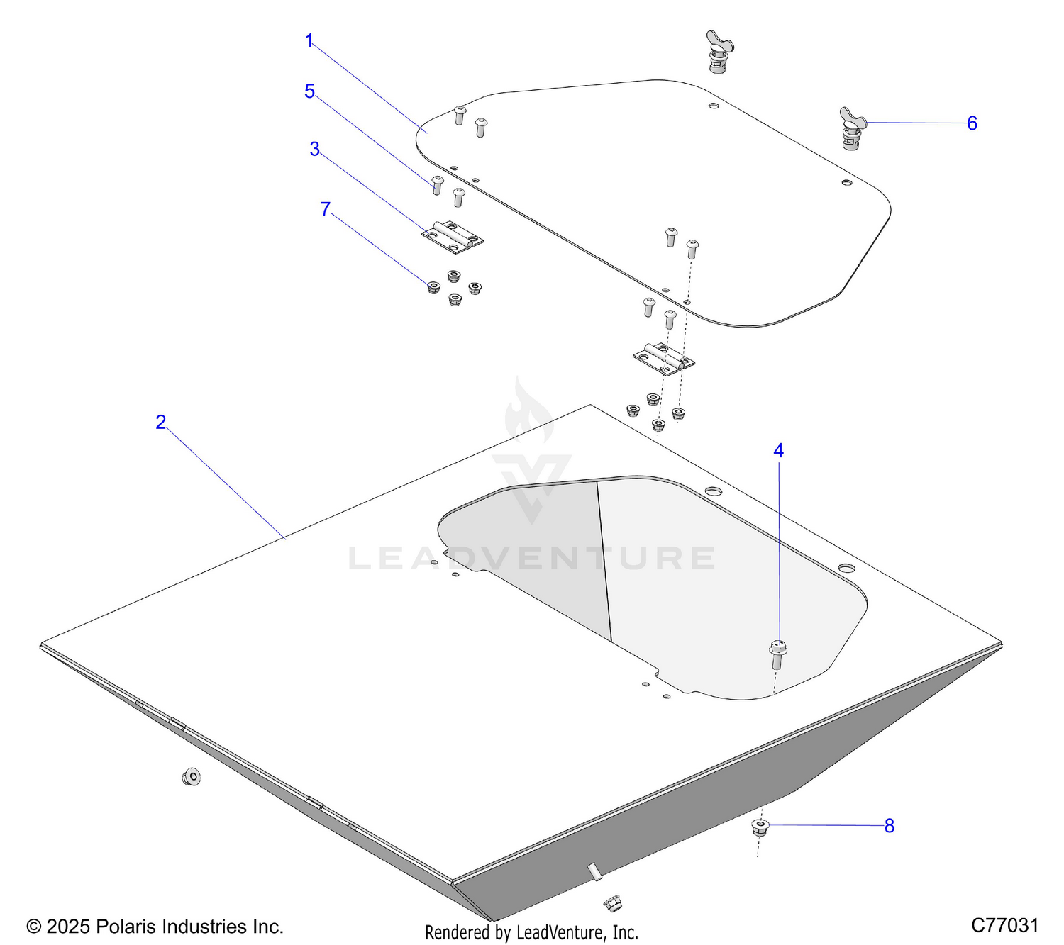 BODY, REAR TOOLBOX - Z26RRE2KAL (C77031)