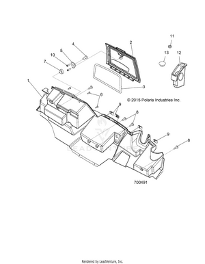 Body, Glove Box Storage - R17rca57a1/b1/a4/b4 (700491) Schematic