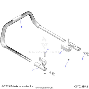 Body, Grab Bar, Passenger - Z21rau92an/bn (c0702885-2) Schematic