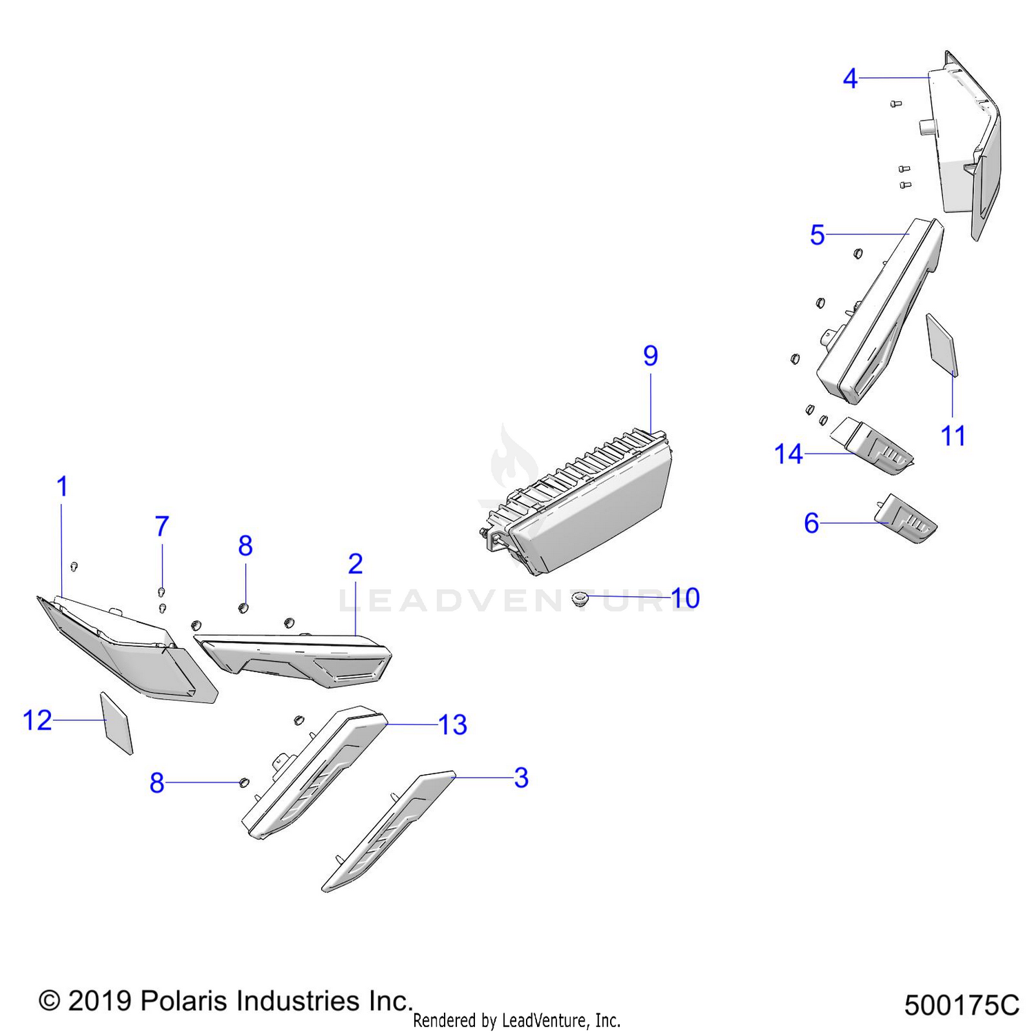 ELECTRICAL, FORWARD LIGHTING (USA) - T21AAPHD/RHB/SHD/THD USA ONLY (500175C)