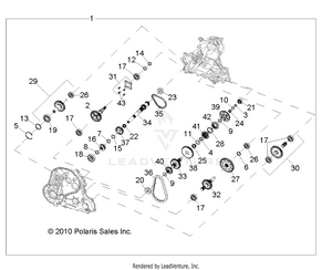 Drive Train, Main Gearcase Internals - A12zn8efk/efo (49atvtransintl1332847) Schematic