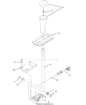 Gear Selector Assembly Scrambler W957840 (4927252725c008) Schematic