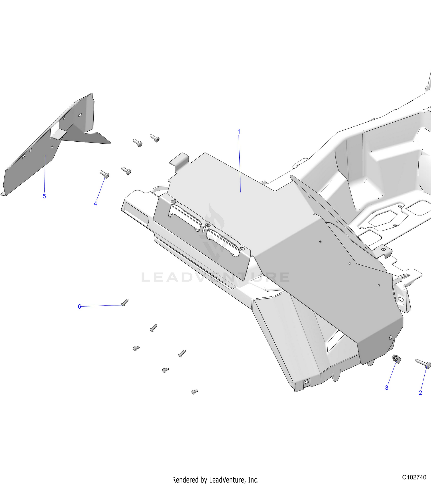 BODY, HEAT SHIELDS - A26SXR95AG (C102740)