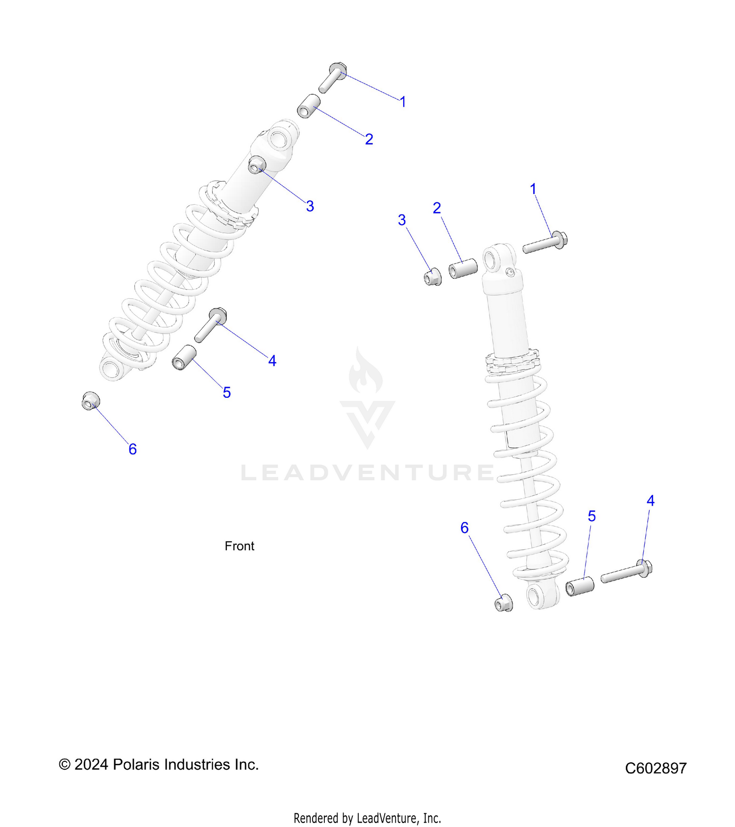 SUSPENSION, IFS SHOCKS MNTG. - S26TFN6RSP/RSL (C602897)