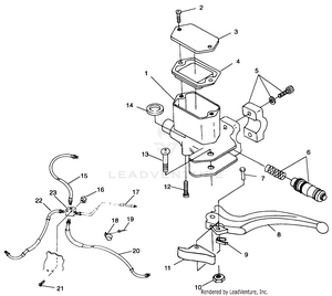 Controls - Master Cylinder/brake Line - A99bg38ca (4949664966b012) Schematic