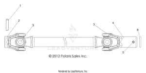 Drive Train, Front Prop Shaft - R13th76/7e All Options (49rgrshaftprop13800efi) Schematic