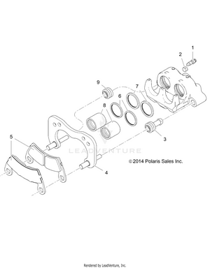 Brakes, Rear Caliper - R16raa76aa/aj (49rgrcaliperrr156x6) Schematic