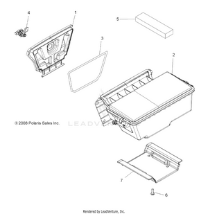 Body, Storage, Rear - A12zn8efk/efo (49atvstoragerr09spxp550) Schematic