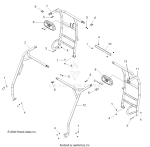 Chassis, Cab Frame - R09rf68af/ar/az (49rgrframe097006x6) Schematic