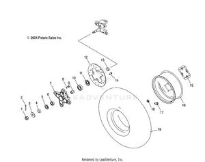 Hub, Front And Wheel, Front - A06gj50aa/ab/ac (4995119511b05) Schematic