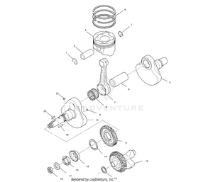 Crankshaft And Piston - W97ch50a (4939993999d006) Schematic
