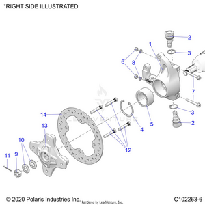 Suspension, Front Hub, Knuckle And Brake Disc - A22sva85a3 (c102263-6) Schematic