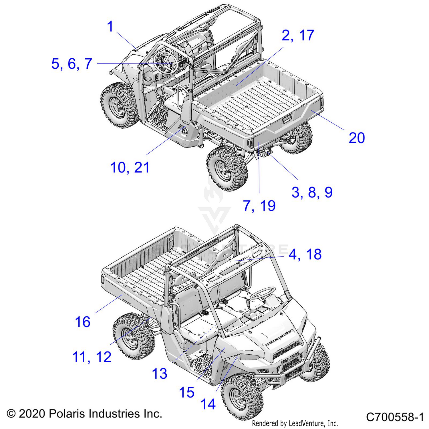 BODY, DECALS - D21BBPD4B4 (C700558-1)