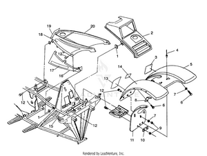 Front Cab Assembly Sportsman 4x4 / W938039 (4926382638001a) Schematic