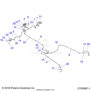 Brakes, Brake Lines And Master Cylinder - Z22nar99af/bf (c700997-1) Schematic
