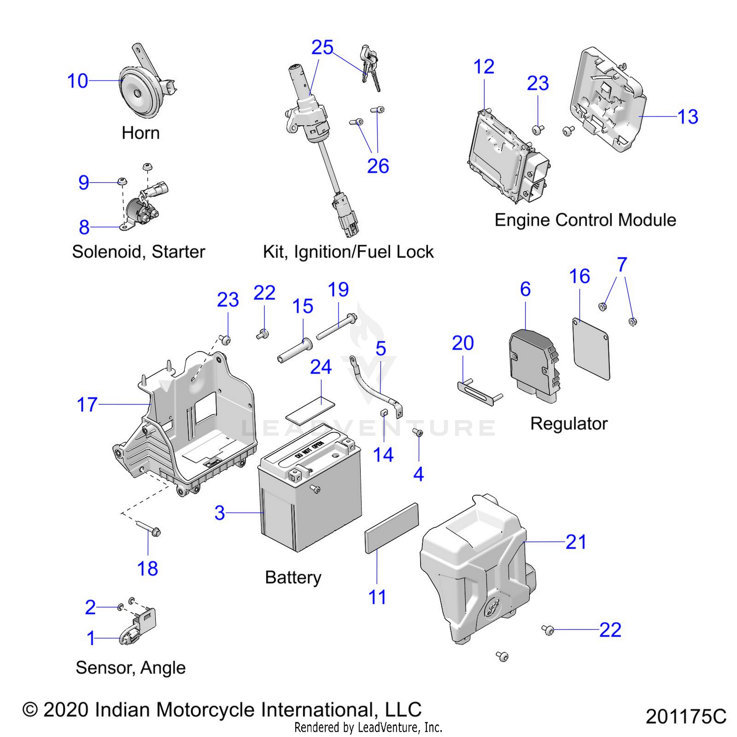ELECTRICAL, COMPONENTS 1 - N22RTT22 (201175C)