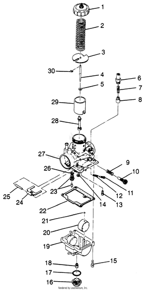 Carburetor (blazer) Trail Blazer W97ba25c (4940124012d005) Schematic