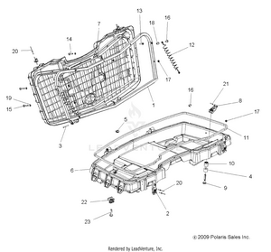 Body, Front Cargo Box (built 12/17/09 And Before) - A10zx85ak (49atvbox10spxp850) Schematic
