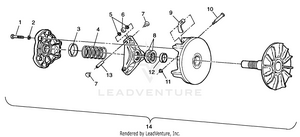 Drive Clutch - A99ba38ca (4949534953b011) Schematic