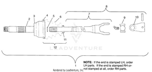 Cv Joint - Btb Parts Scrambler W957840 (49272527250b4a) Schematic