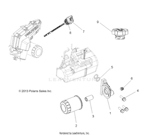 Engine, Oil Filter And Dipstick - R16rva57a1/b1/e57a9/b9 (49rgroilfilter14570) Schematic